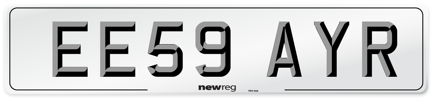 EE59 AYR Number Plate from New Reg